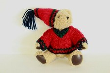 6" Teddy Bear Hand made Sweater  Hat Animal Plush Doll Toy Christmas