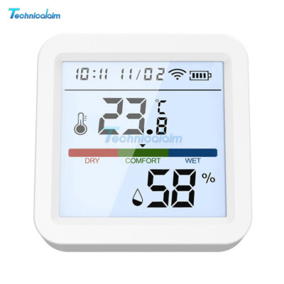 APP Control Smart WIFI Temperature Humidity Sensor LCD Hygrometer Thermometer