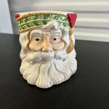 Caffco Santa St Nick Face Candy Jar/Vase/ Planter