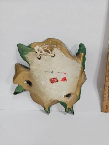 Vintage Lefton Ceramic Sunfish Brim Wall Pocket 5" Tall Marked - 3464 Fish Art - Picture 3 of 7