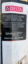 Delta SDBR011-BN-R Simplicity Handle with Knobs for Sliding Shower or Bathtub