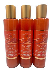 NEW Bath  Body Works Lot of 3 Bottles Vacation Vibe Shimmer Body Oil 6.3 oz