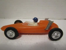 BRM B.R.M. #813 Rare Orange Race Car w/Driver Hong Kong Plastic 1965 Vintage 3"