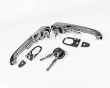 Pair 211 837 205n Vw Bay Window Bus Exterior Door Handle Set With Matched Keys Pair 211 837 205n Vw Bay Window Bus Exterior Door Handle Set With Matched Keys