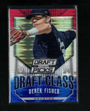 2014 Panini Prizm Draft Picks #35 Derek Fisher Red White Blue Pulsar Rookie RC