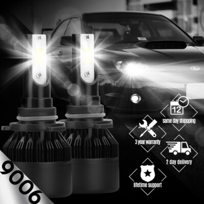 2x High Power CREE LED Headlight Low Beam Light Bulbs 9006 8000K For CHEVROLET