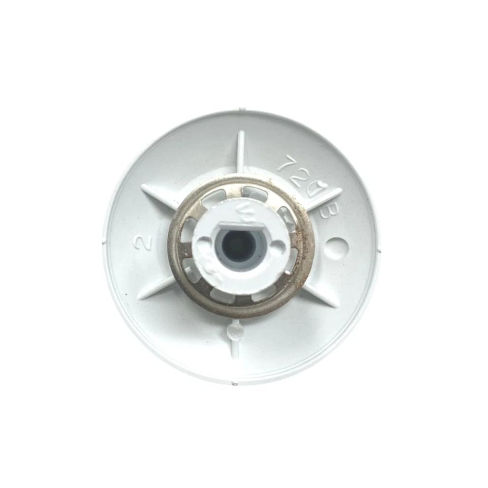 Manopola bianca cucina gas piano cottura De'Longhi Elba attacco mm.8 - Immagine 2 di 2