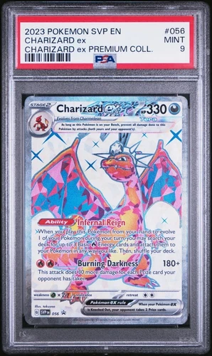 CHARIZARD EX - 2023 POKEMON SVP EN #056 PROMO PREMIUM COLL. - PSA 9 🔥🔥