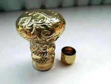 Solid Brass Knob Head Handle Vintage Style For Wooden Cane Walking Stick Gift