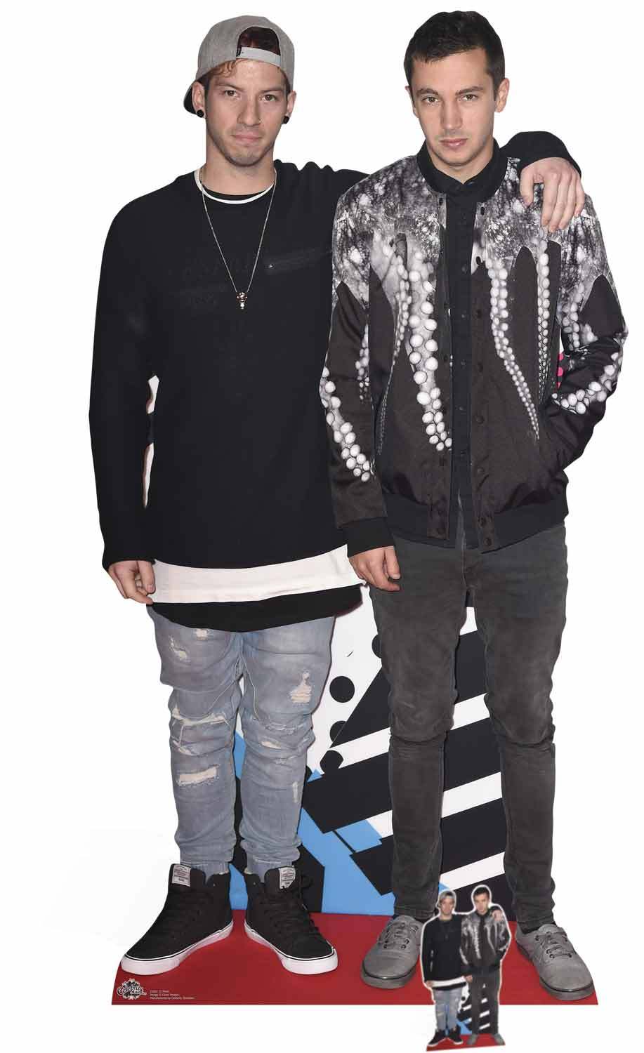 Tyler Joseph and Josh Dun Lifesize & Mini Cardboard Cutout / Standup