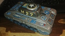 vintage UTAKA japan tin friction tank M27