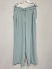 HOUSE OF HARLOW REVOLVE pants sz 6 High Rise Wide Leg Trousers Seafoam