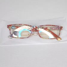 YTDBNS Womens Floral Frame #2 Blue Light Filtering Magnifying Glasses +2.25  New