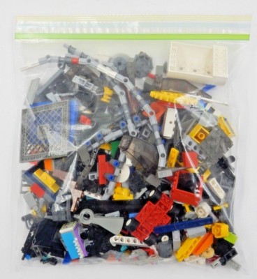LEGO SPECIAL PARTS POUND BAG OF NON-BLOCKS ARTICULATING, CLEAR, WHEELS, 