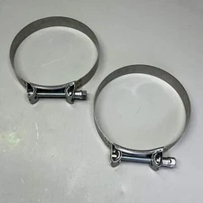 MIKALOR (2 PACK) Supra Hose Clamp W2 430SS 6.38"-6.85" Dia 1.2" W 162-174