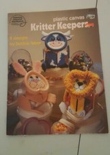 Kritter Keepers ~ Frog Cow Elephant Bunny Lion & More plastic canvas patterns