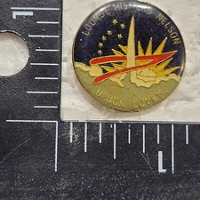 LOUNGE HILMERS NELSON HAUCK COVEY HAT LAPEL PIN PIN BACK USED (KK3739)