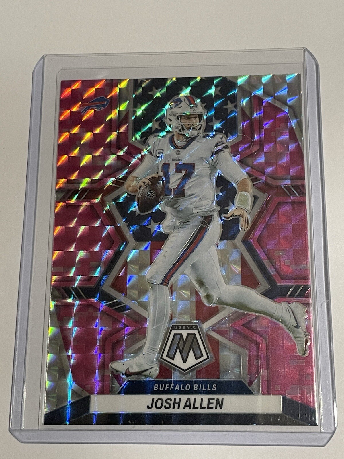 2022 Josh Allen Mosaic Football National Pride Camo Pink #253 Bills - Panini