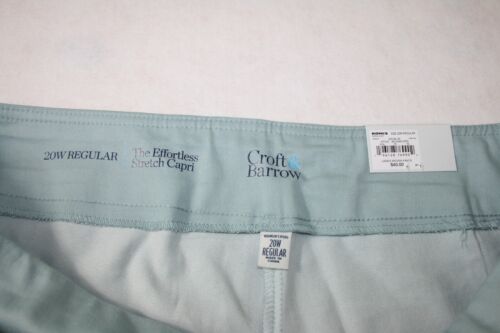 NWTS Croft & Barrow Mid Rise Capri Pants Size 20W - Picture 3 of 3