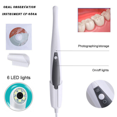 CF-686A USB Dental Intraoral Camera Oral Endoscope 6LEDs Connect to Computer NEW