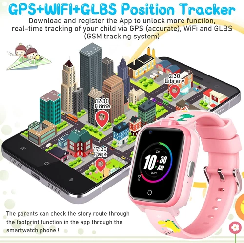 Kids 4G Smart Watchs Camera GSM Tracker SOS LBS Call Phone Game Watches Boy Girl - Bild 26 von 78