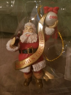 Coca Cola Sundblom Ornament 2000 Issue 1955 Santa Seasons Greeting Cavanagh 