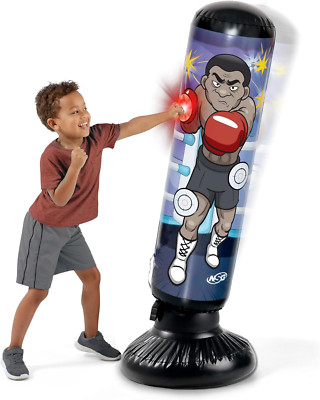 Junior Electronic Weighted Kickboxing Punch Bag with LED Lights and Sounds