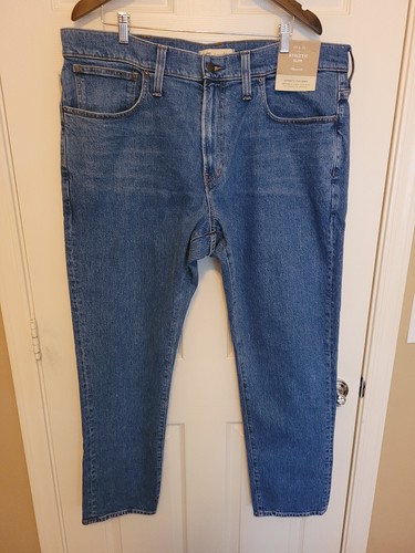 NWT Mens Madewell Athletic Slim Blue Jeans Flex Denim N1995 SIZE 40 x 32 NEW - Picture 3 of 15