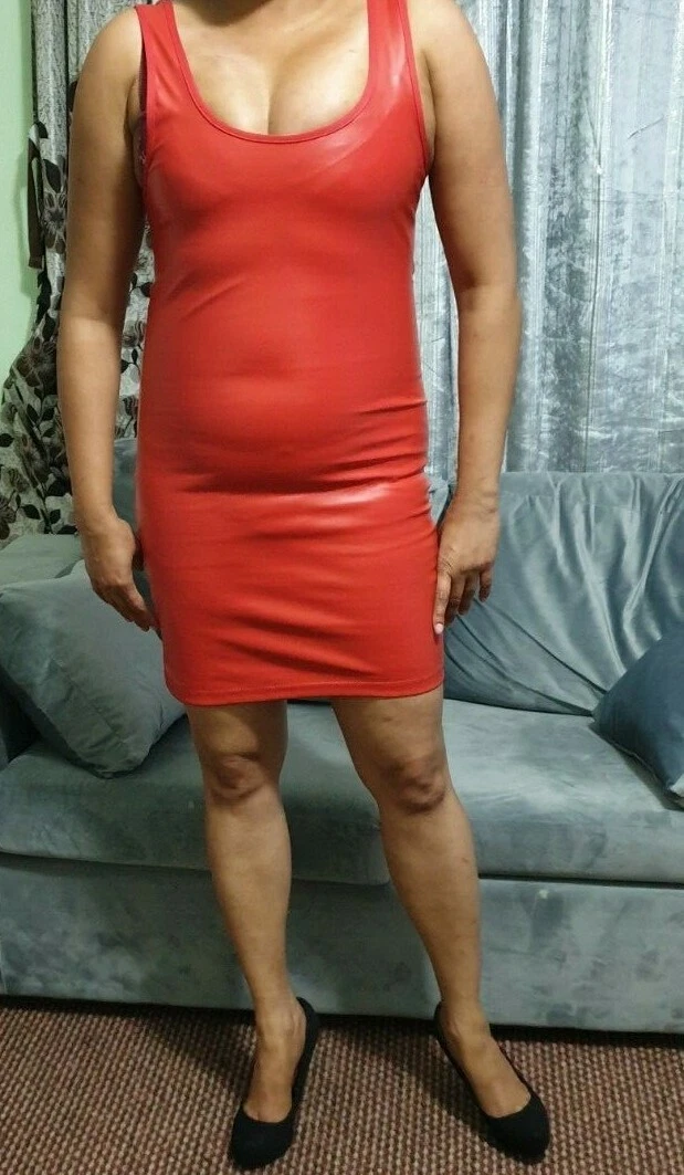 red short dress