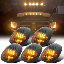 Pack of 5 Smoke Roof Running Clearance Light Cover for 99-02 Dodge Ram 2500 3500