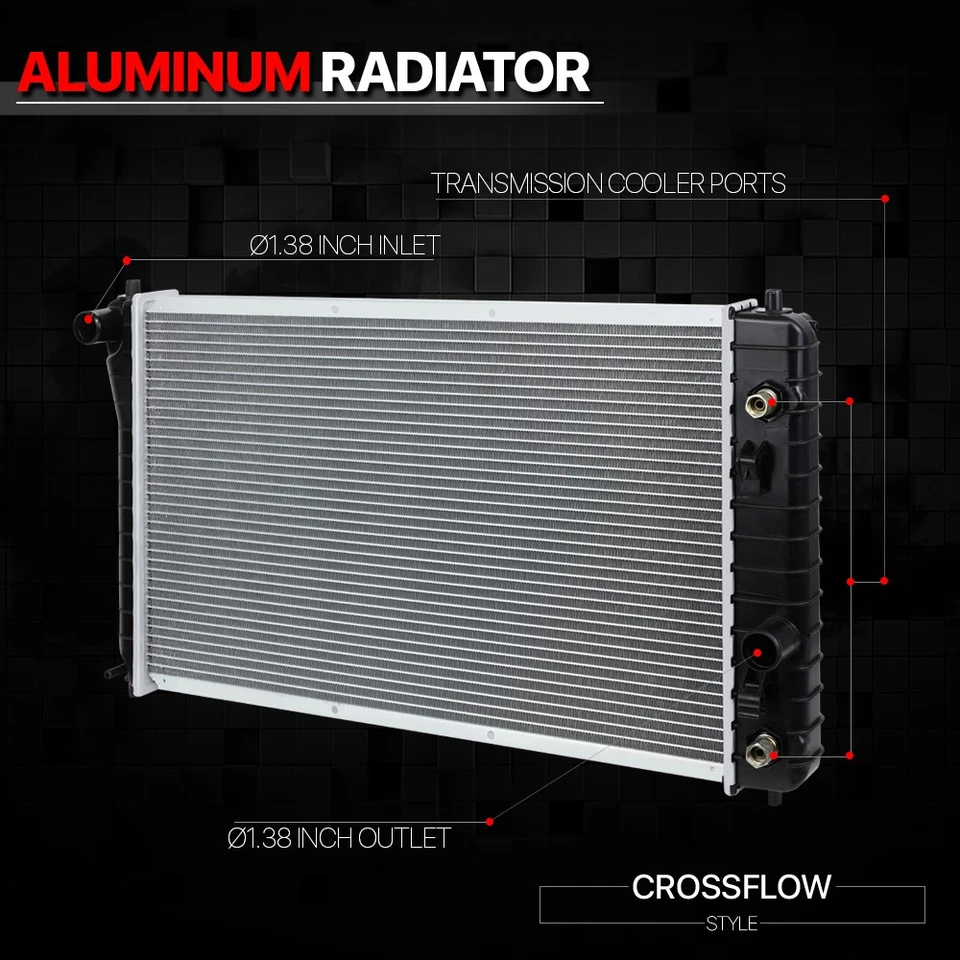 Radiador de núcleo de alumínio OE substituição para 95-02 Chevy Cavalier/Sunfire AT 1687 - Imagem 2 de 4