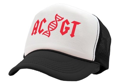 AC/GT - Genetic DNA Code Adjustable Snap Back Unisex Trucker Hat