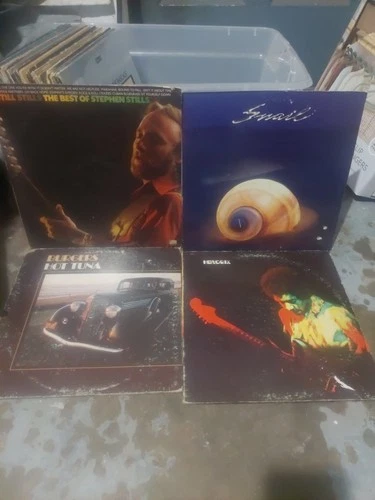 6 Rock, Classic Rock Vinyl Album Lot Jimi Hendrix, Aerosmith,  Hot Tuna, Stephen