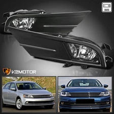 Fits 2015-2018 VW Volkswagen Jetta Clear Driving Bumper Fog Lights Lamps+Switch