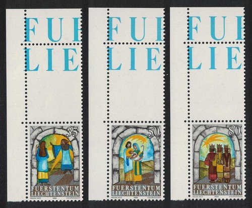 SALE Liechtenstein Christmas 3v Corners 1984 MNH SG#858-860