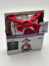 Sock Monkey Costume Infants 6-12 Months