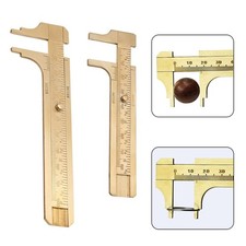 Mini-Brass Scale 80/100mm Sliding Gauge Vernier Caliper Ruler-Measuring Tool New