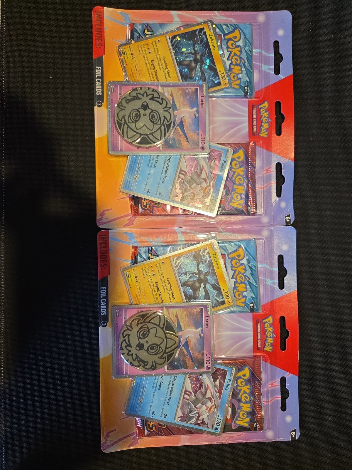 2 Pokemon TCG Enhanced 2 Pack Blister- Zekrom Latios Palkia