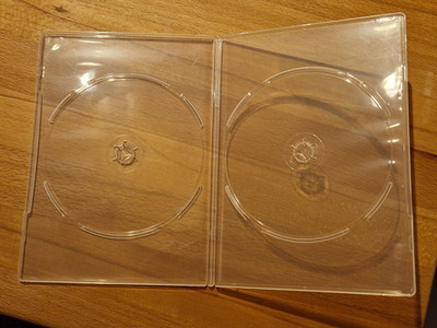DVD-Hülle für 2 DVDs, SlimLine - Transparent
