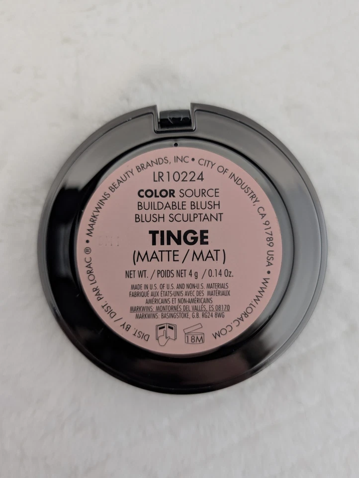 LORAC Color Source Buildable Blush Color Tinge Light Pink Matte Cosmetic - Image 2 of 4