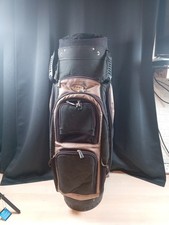 PING Frontier Black Cart Golf Bag - 6 Divisions & 6 Zippered Pockets NICE SHAPE