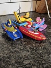 Paw Patrol Swimways Wind Up Boat Toy Floats Pool Tub Play Marshall Rumble Chase