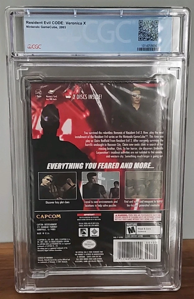 Resident Evil - Code Veronica X (Nintendo GameCube, 2003) Graded CGC 9.6 A - Image 2 of 4