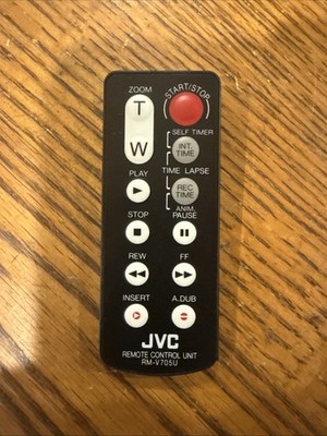JVC Camcorder Remote Control RM-V705U FOR JVC CAMCORDER Zoom TESTED,  WORKING