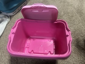 LEGO Pink Storage Container with Lid No Lego container only