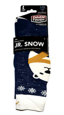 Darn Tough Polar Bear Over The Calf Midweight Ski Snow Socks 3802 Blue Junior L