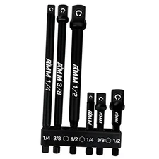  6-Piece Impact Grade Socket Adapter Set, 3-Inch & 6-Inch 6PCS（3 and 6-Inch）