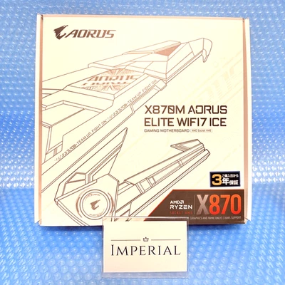 GIGABYTE X870M AORUS ELITE WIFI7 ICE Micro-ATX Motherboard White MB6798