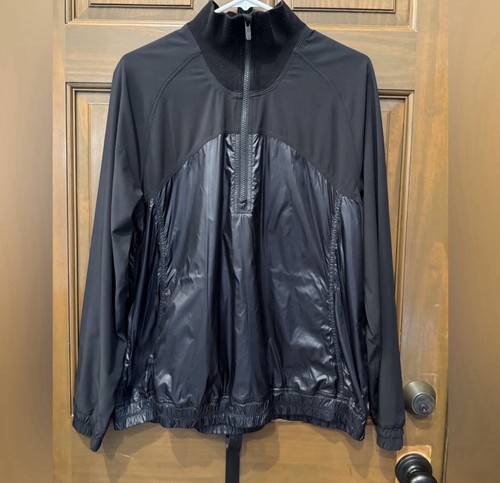 Lululemon All Roads Half A Zip Jacket Shiny Neoprene Size 8