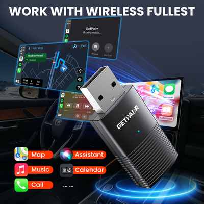 Adattatore USB wireless Carplay 2 in 1, Smart e Android Auto, Plug and Adattatore USB wireless Carplay 2 in 1, Smart e Android Auto, Plug and